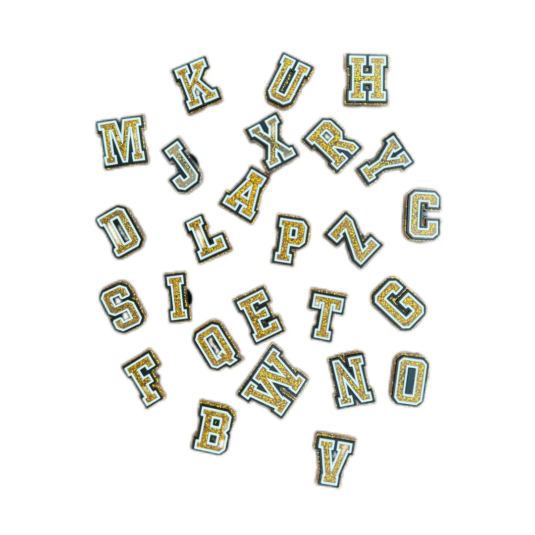 Lettre multiples paillettes dorées
