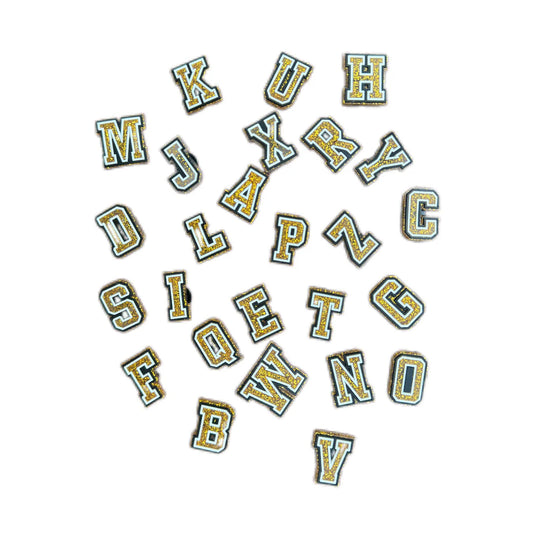 Lettre multiples paillettes dorées